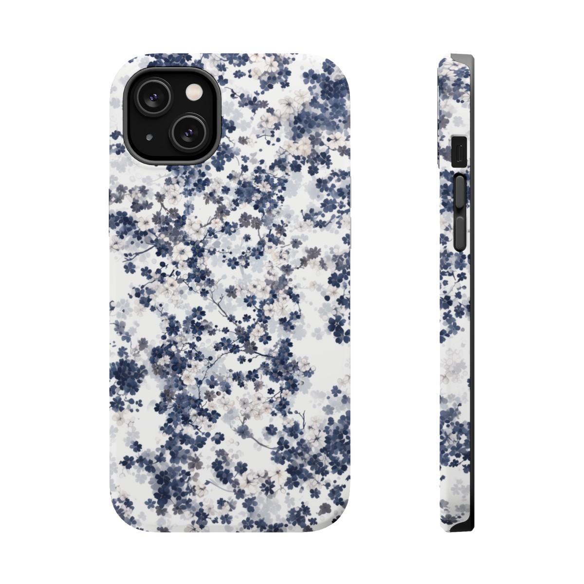 iPhone Case- White Blossom Pattern