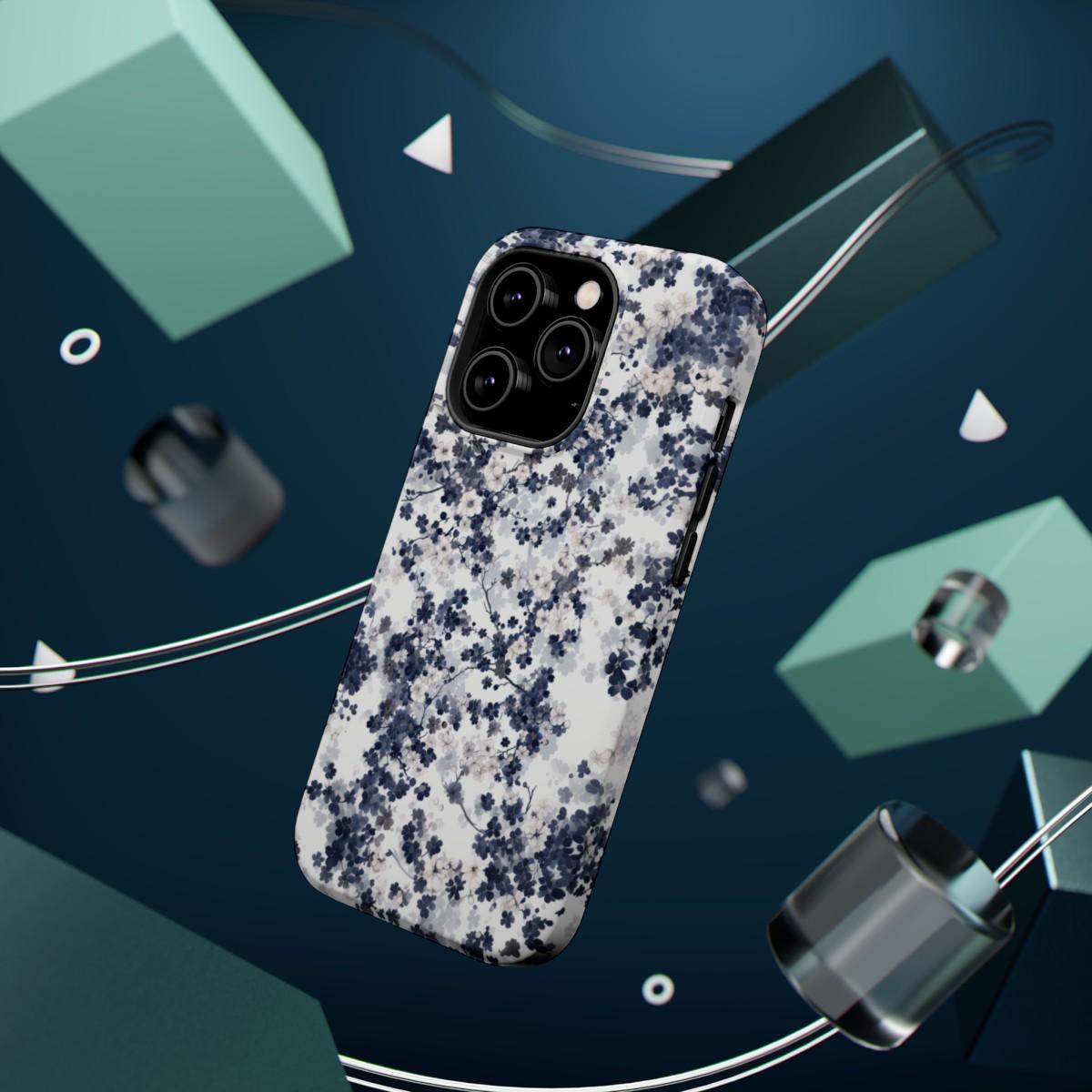 iPhone Case- White Blossom Pattern