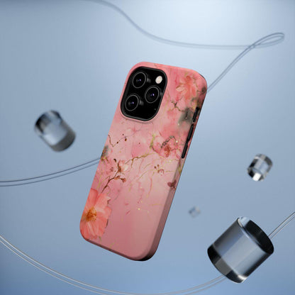 iPhone Case - Flower Pink Marble