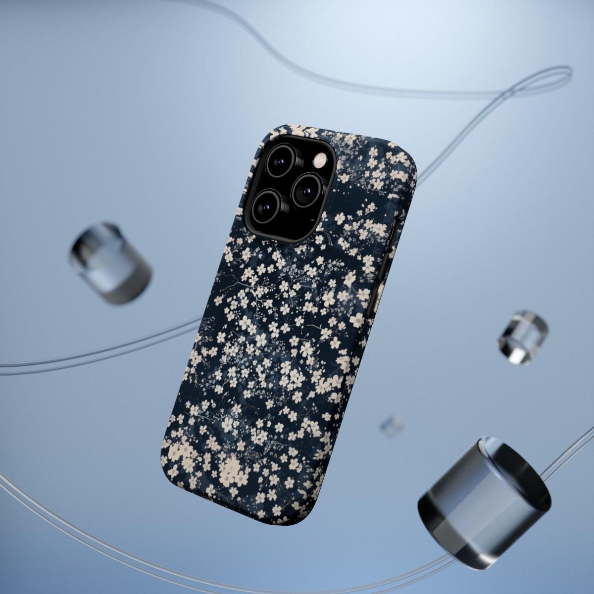 iPhone Case- Cherry Blossom Blue