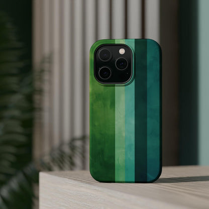 iPhone Case- Vibrant Green Stripes