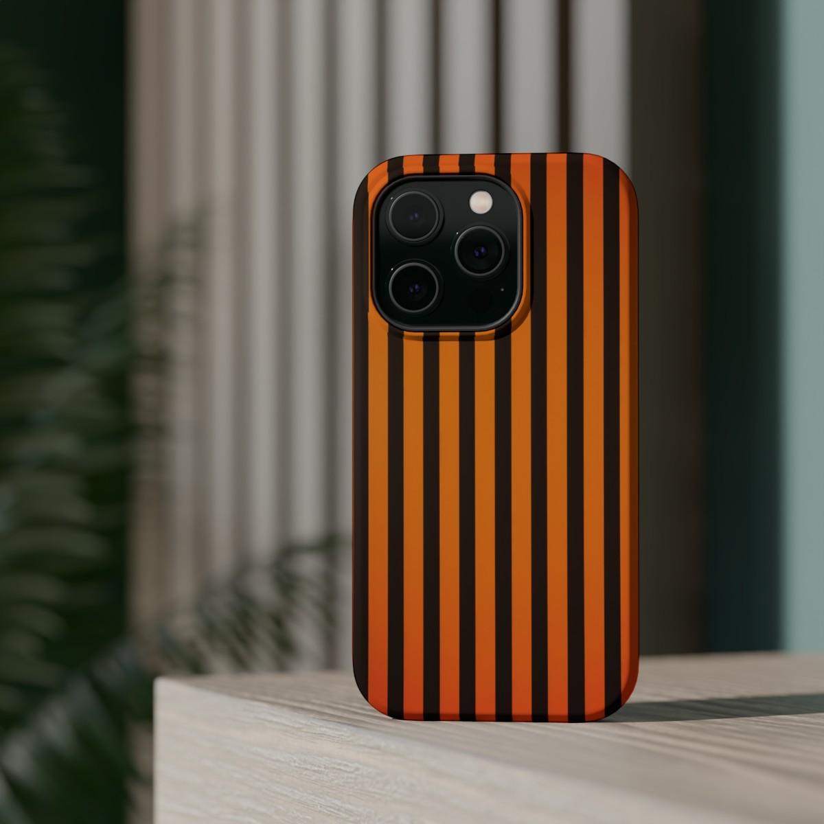 iPhone Case- Subtle Orange Stripes