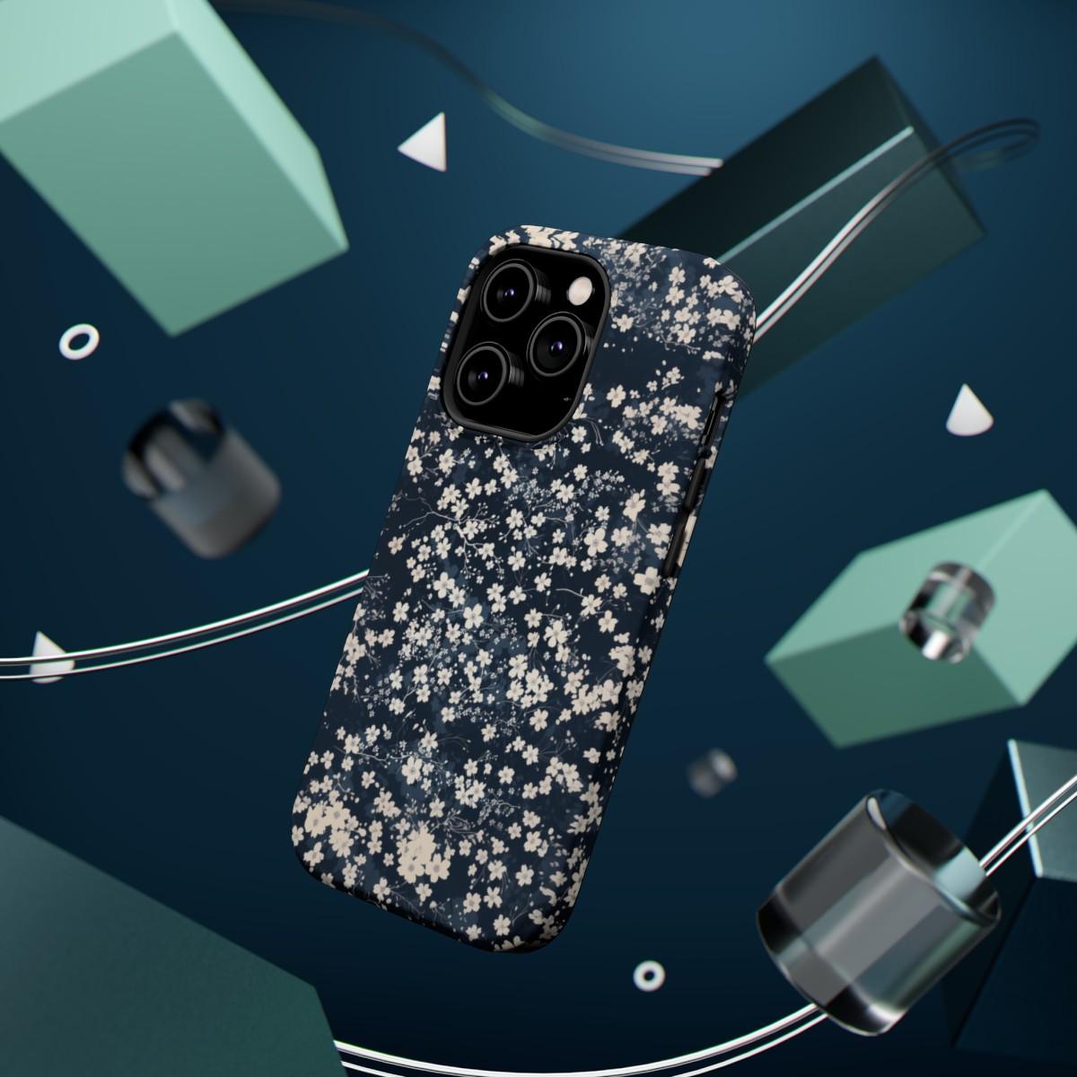 iPhone Case- Cherry Blossom Blue