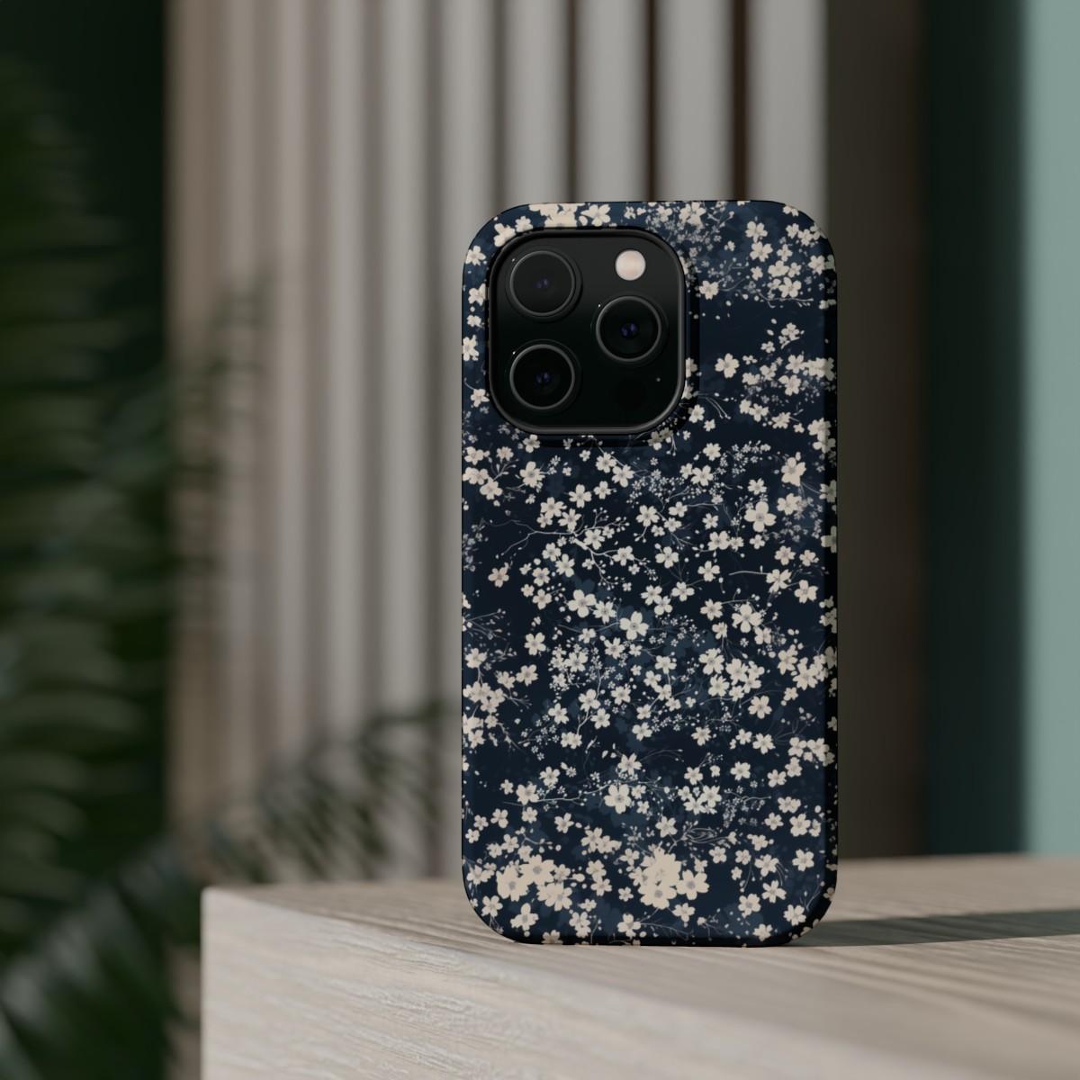 iPhone Case- Cherry Blossom Blue