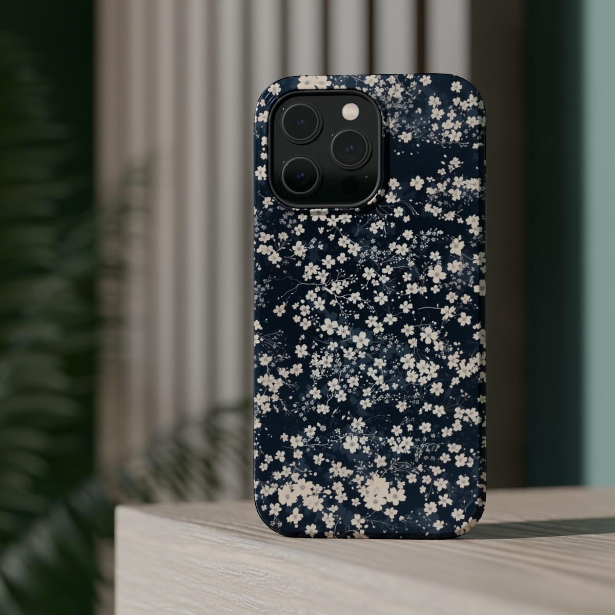 iPhone Case- Cherry Blossom Blue