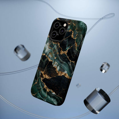 iPhone Case - Golden Vein Blue Marble