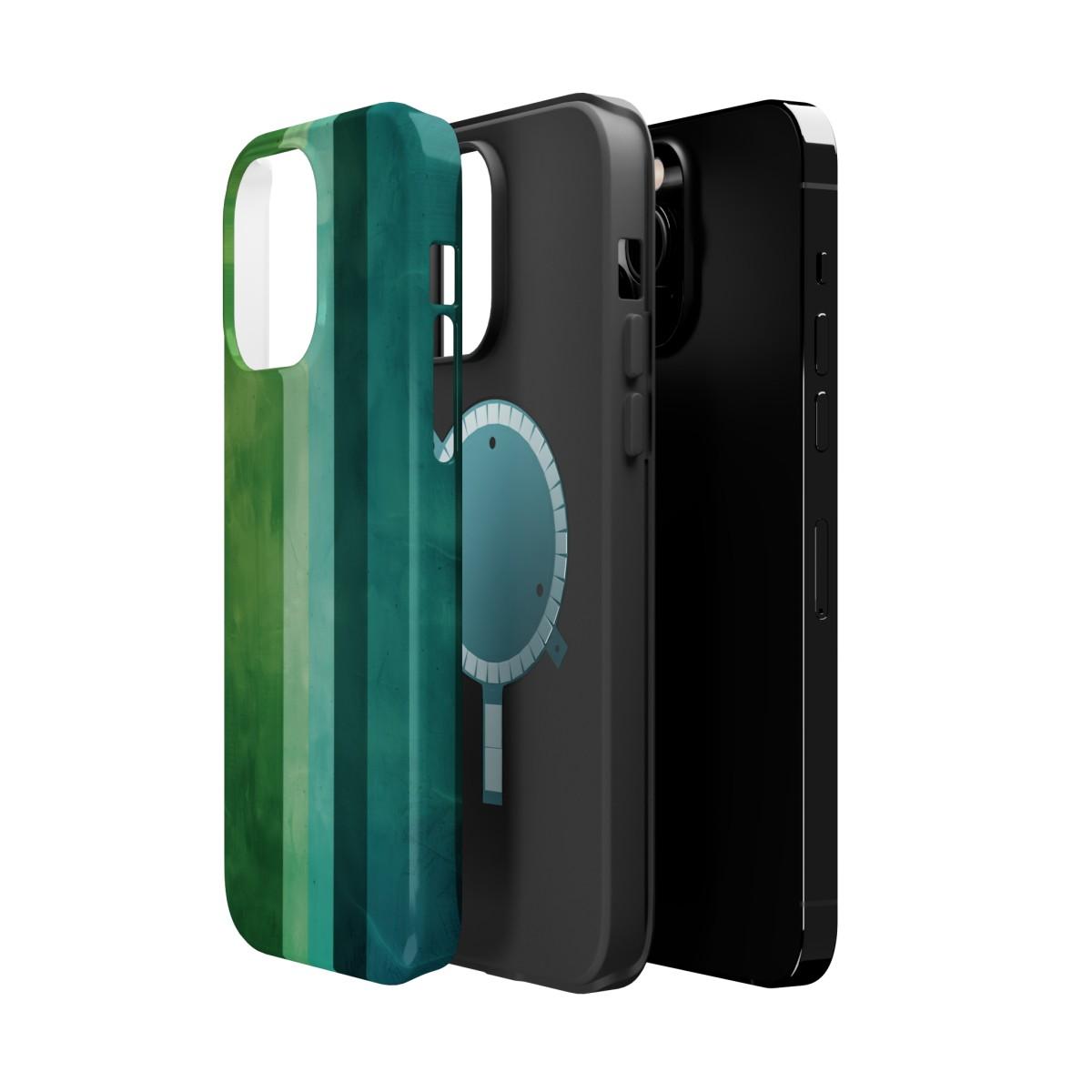 iPhone Case- Vibrant Green Stripes