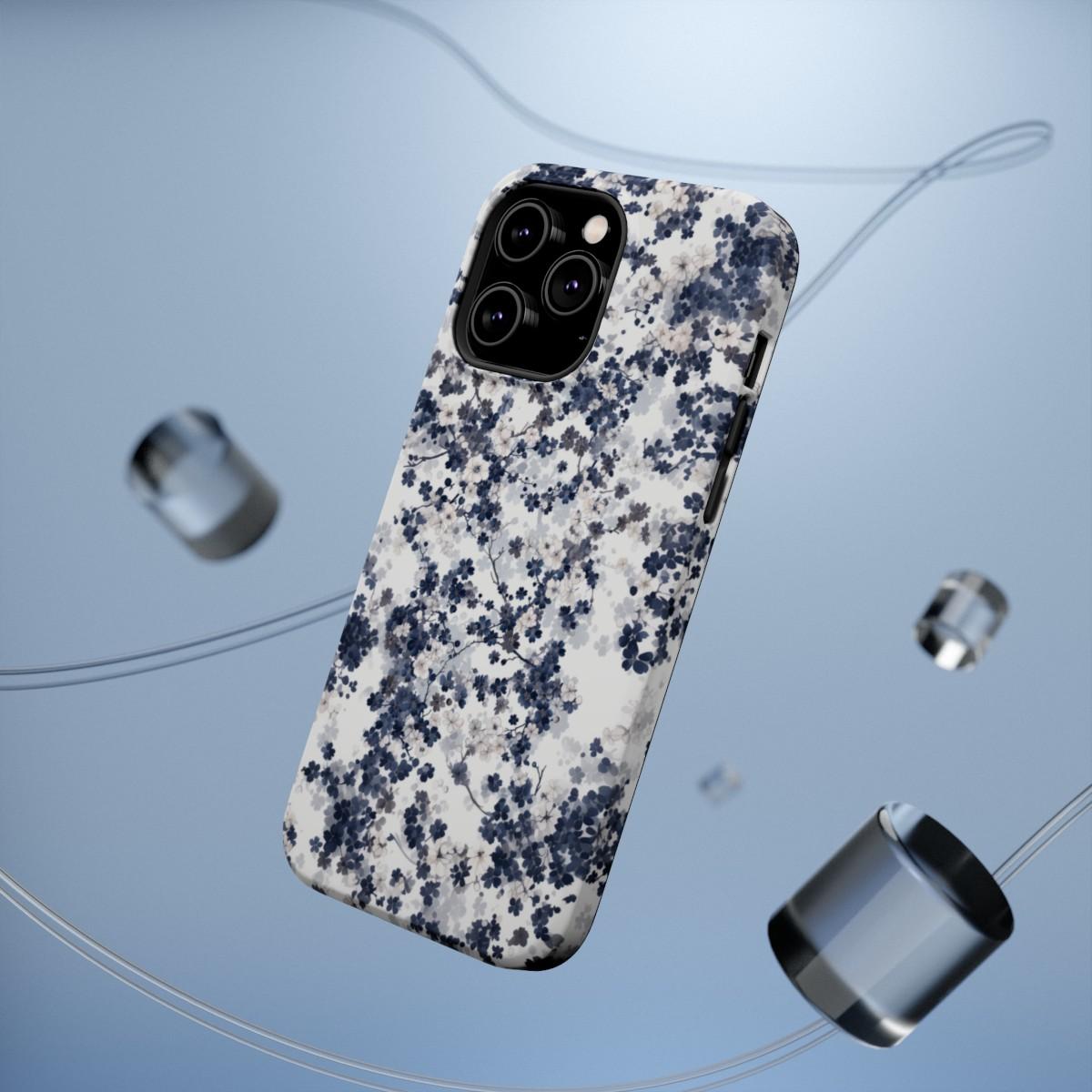 iPhone Case- White Blossom Pattern