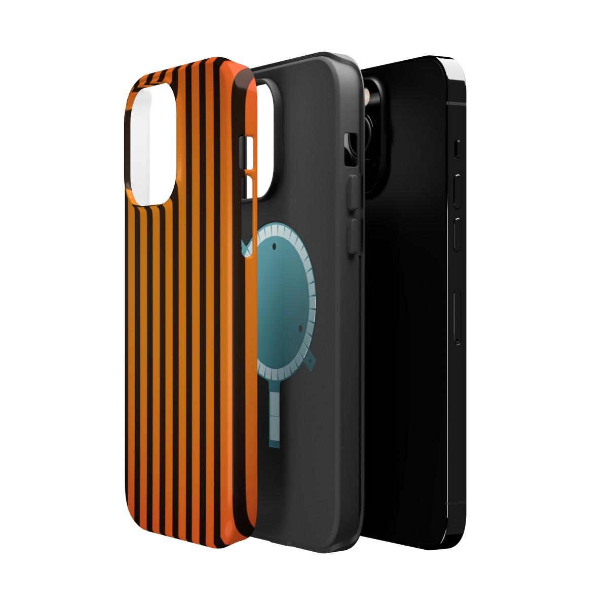 iPhone Case- Subtle Orange Stripes