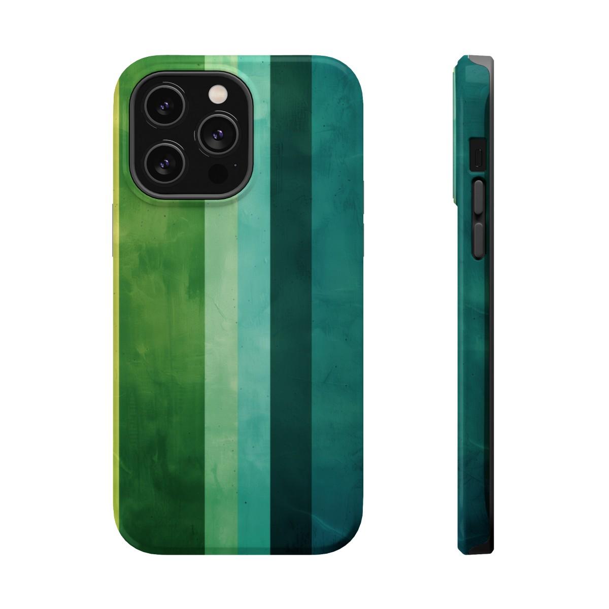 iPhone Case- Vibrant Green Stripes