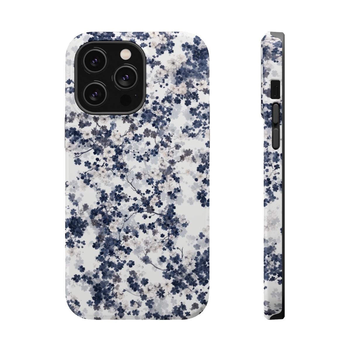 iPhone Case- White Blossom Pattern