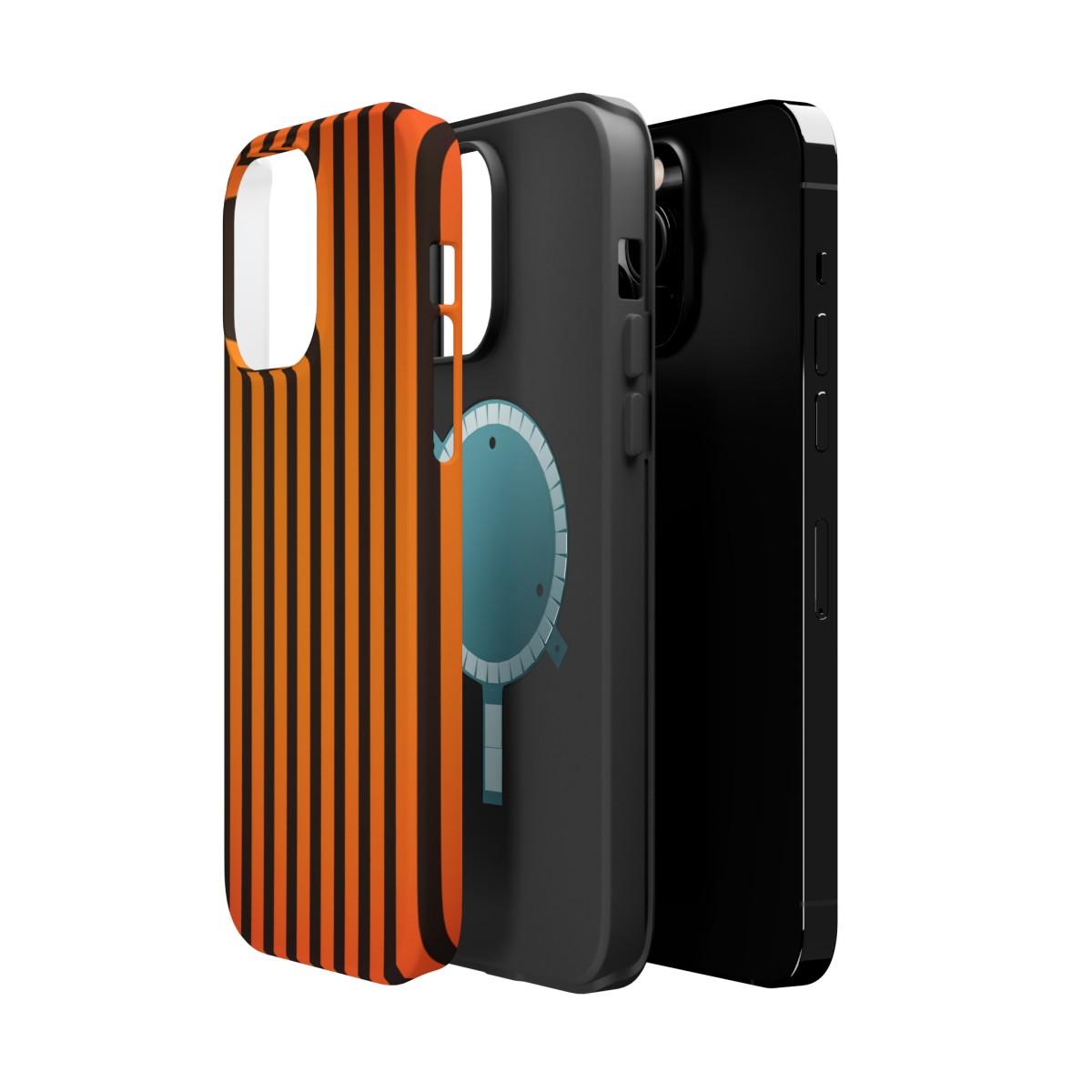 iPhone Case- Subtle Orange Stripes