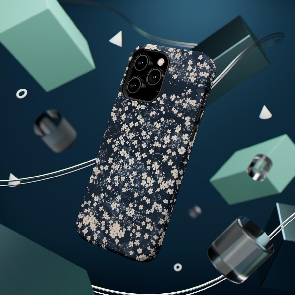 iPhone Case- Cherry Blossom Blue