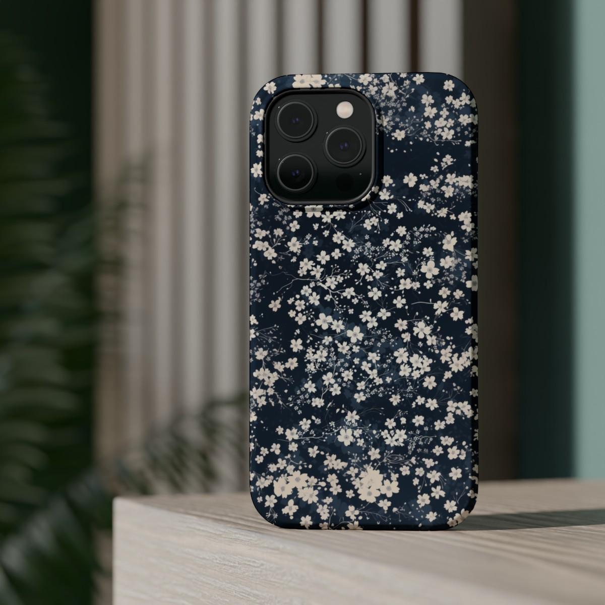 iPhone Case- Cherry Blossom Blue