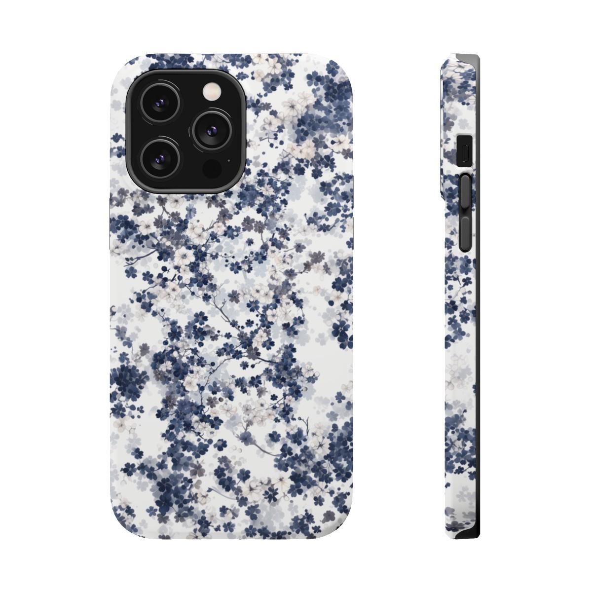 iPhone Case- White Blossom Pattern