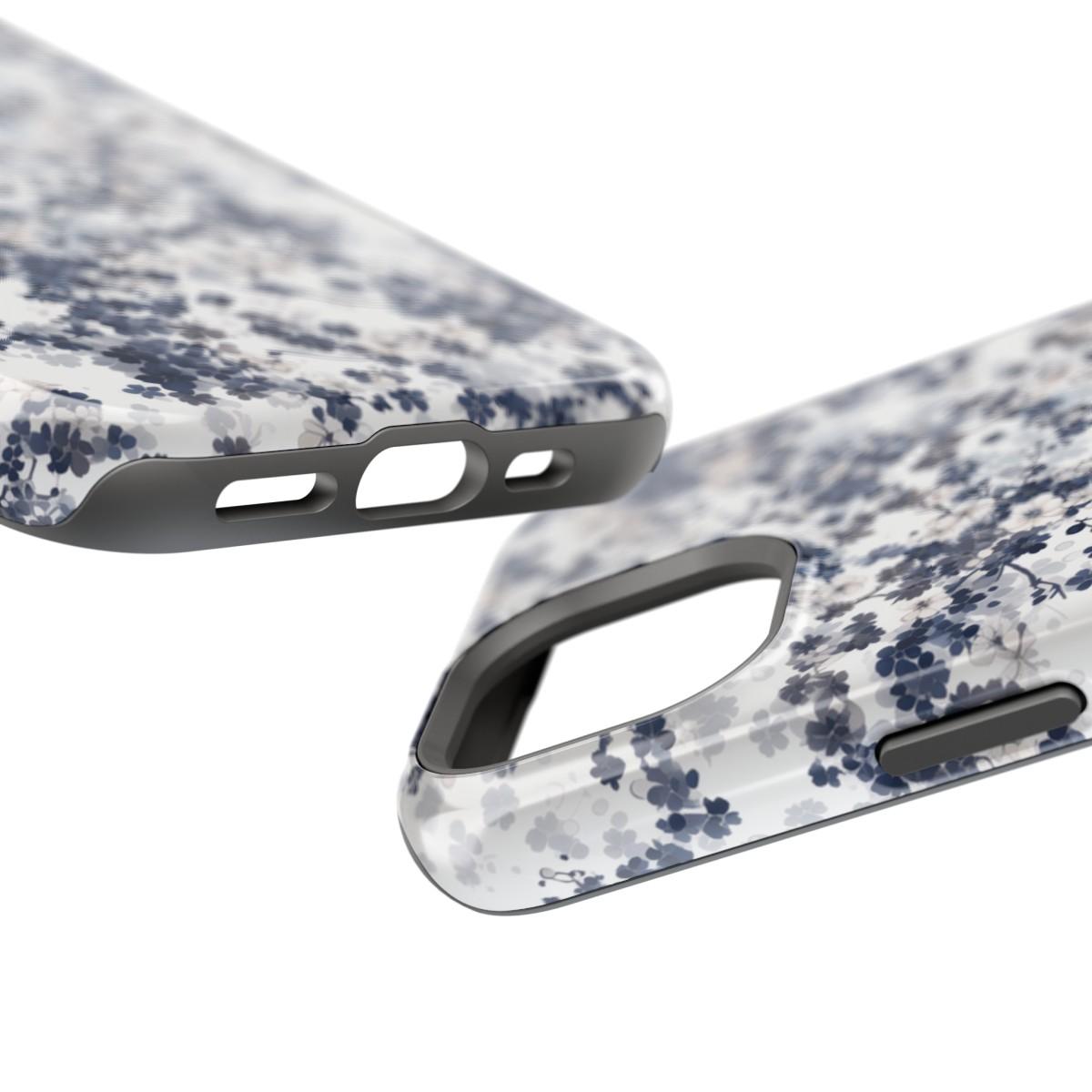 iPhone Case- White Blossom Pattern