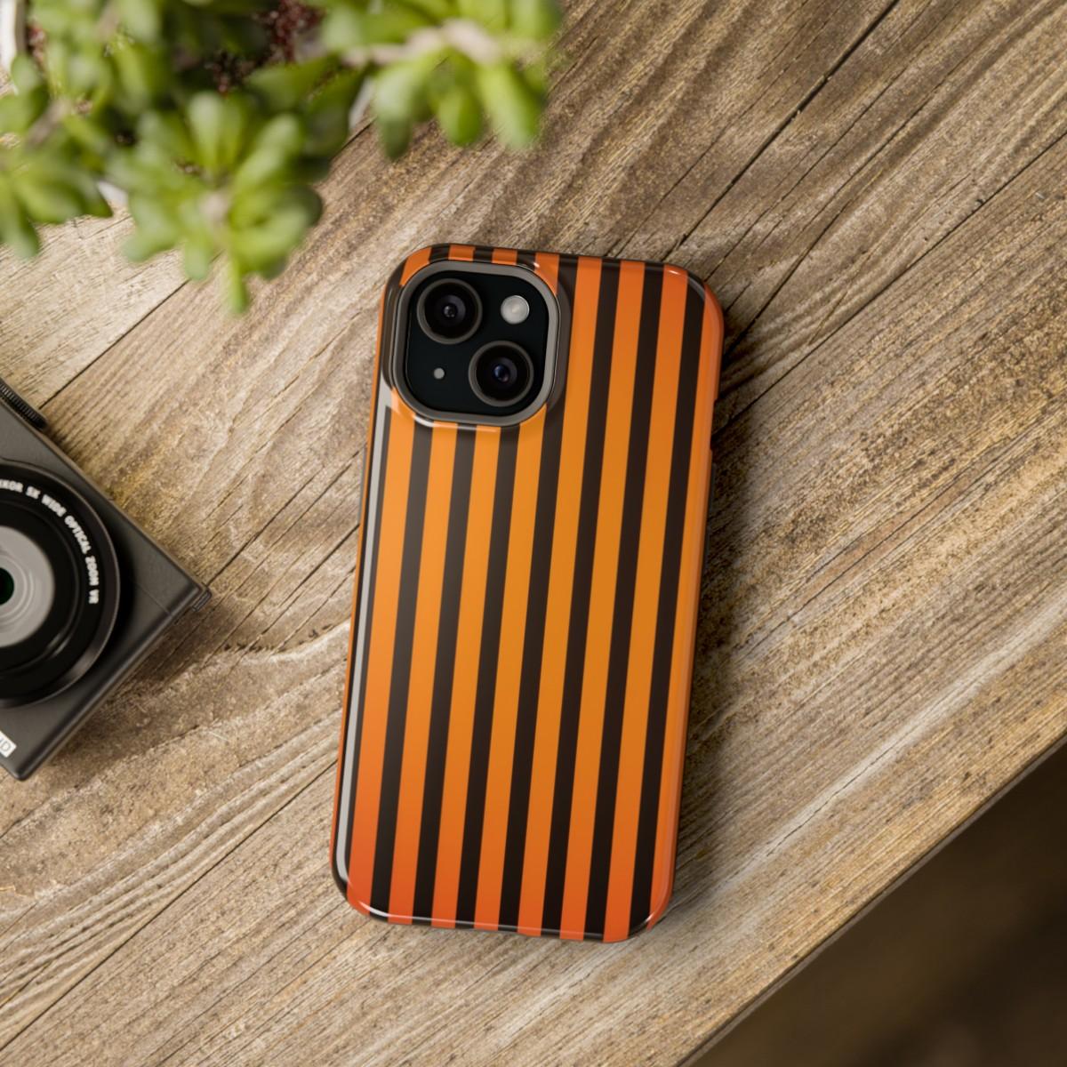 iPhone Case- Subtle Orange Stripes