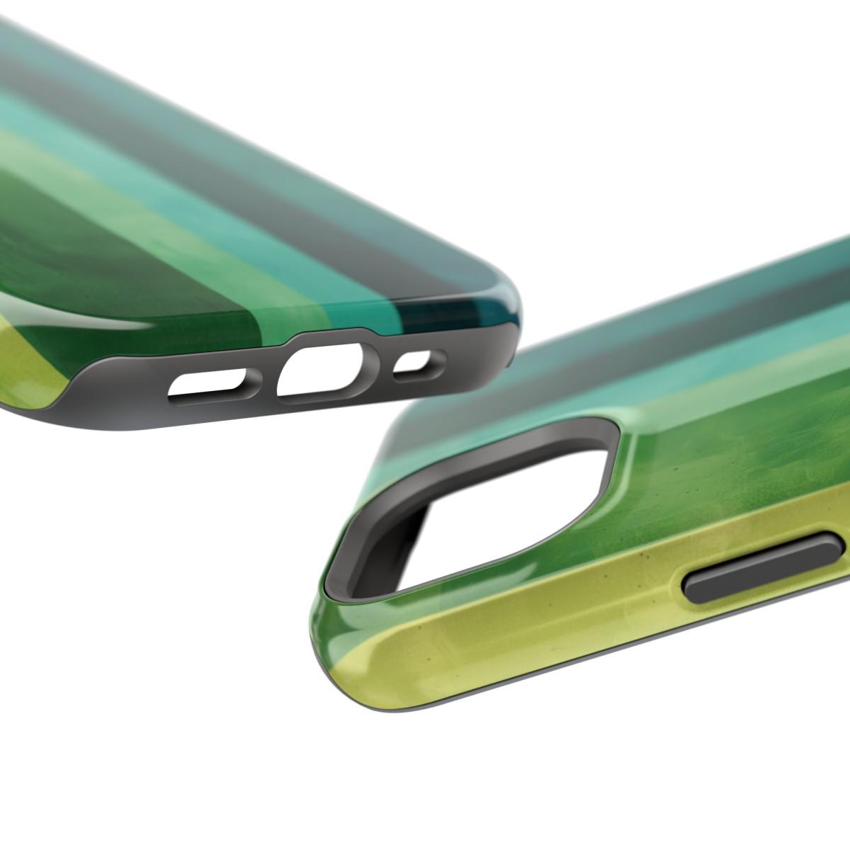 iPhone Case- Vibrant Green Stripes