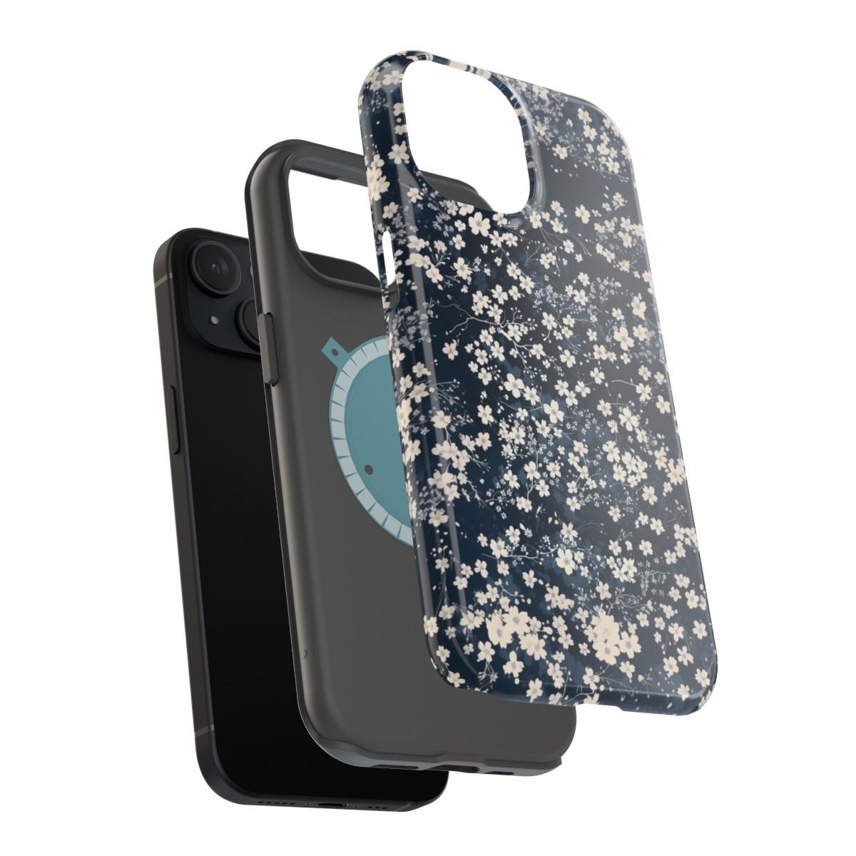 iPhone Case- Cherry Blossom Blue