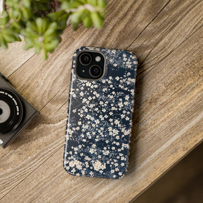 iPhone Case- Cherry Blossom Blue