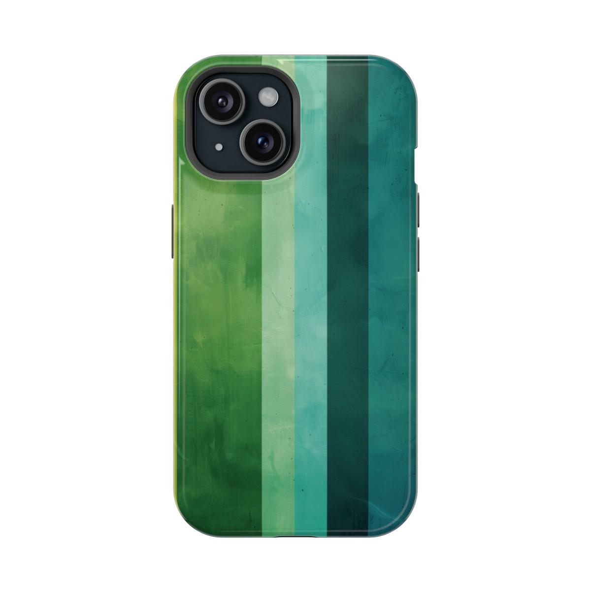 iPhone Case- Vibrant Green Stripes