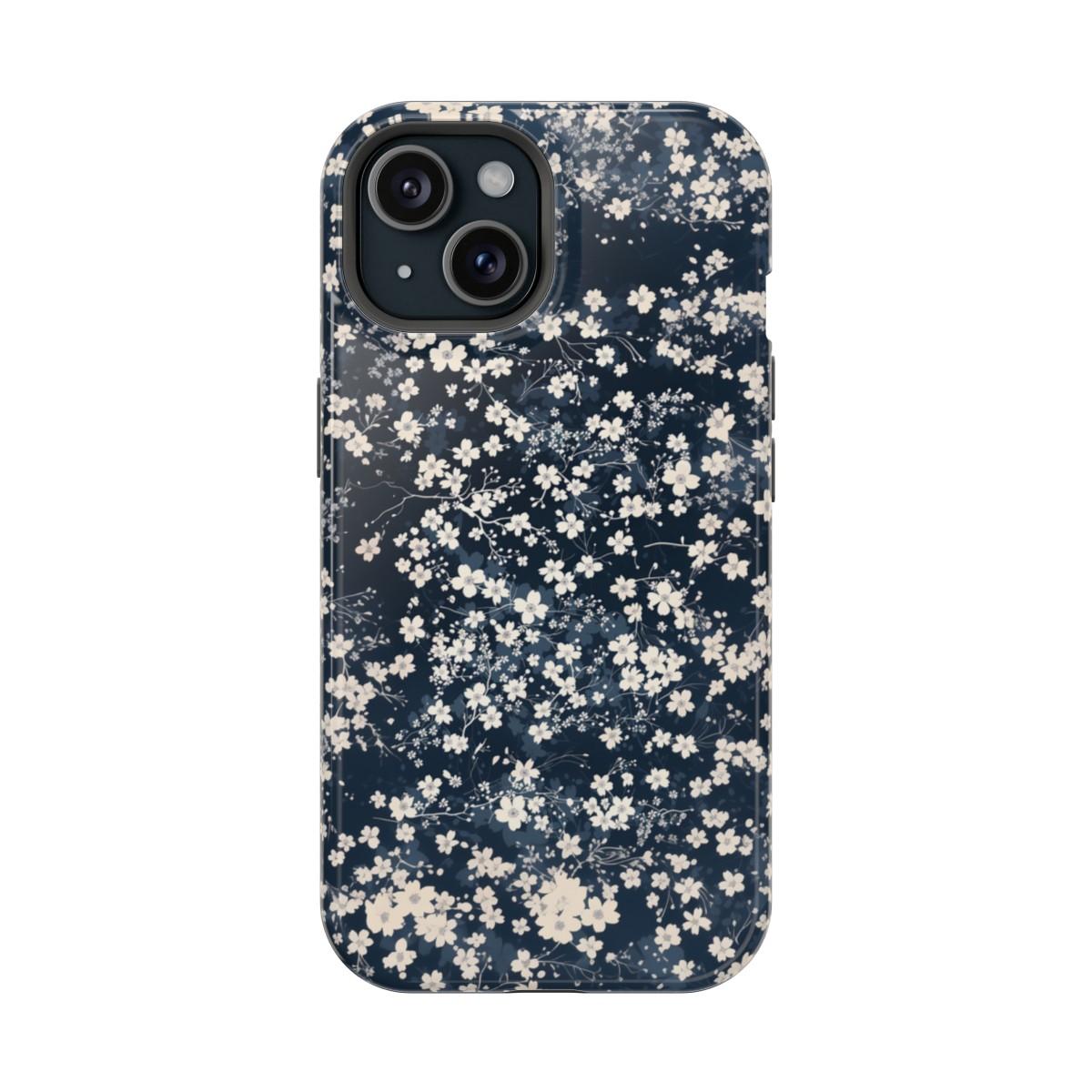 iPhone Case- Cherry Blossom Blue