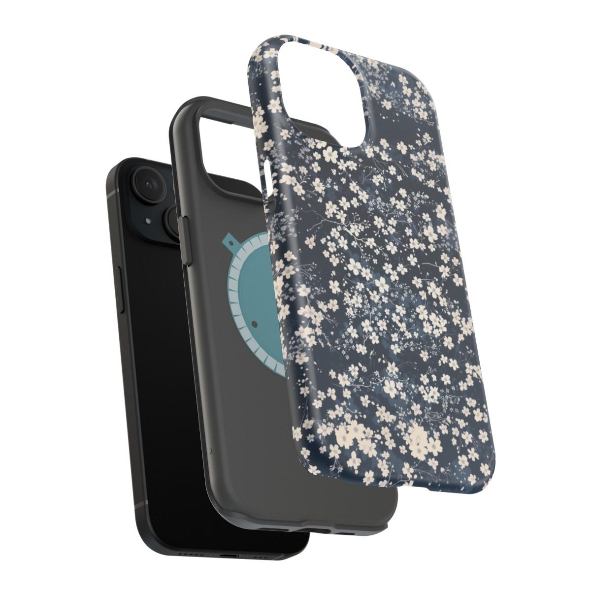 iPhone Case- Cherry Blossom Blue