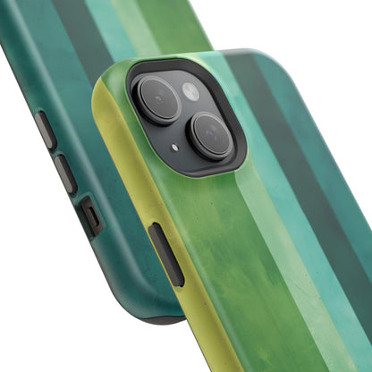 iPhone Case- Vibrant Green Stripes