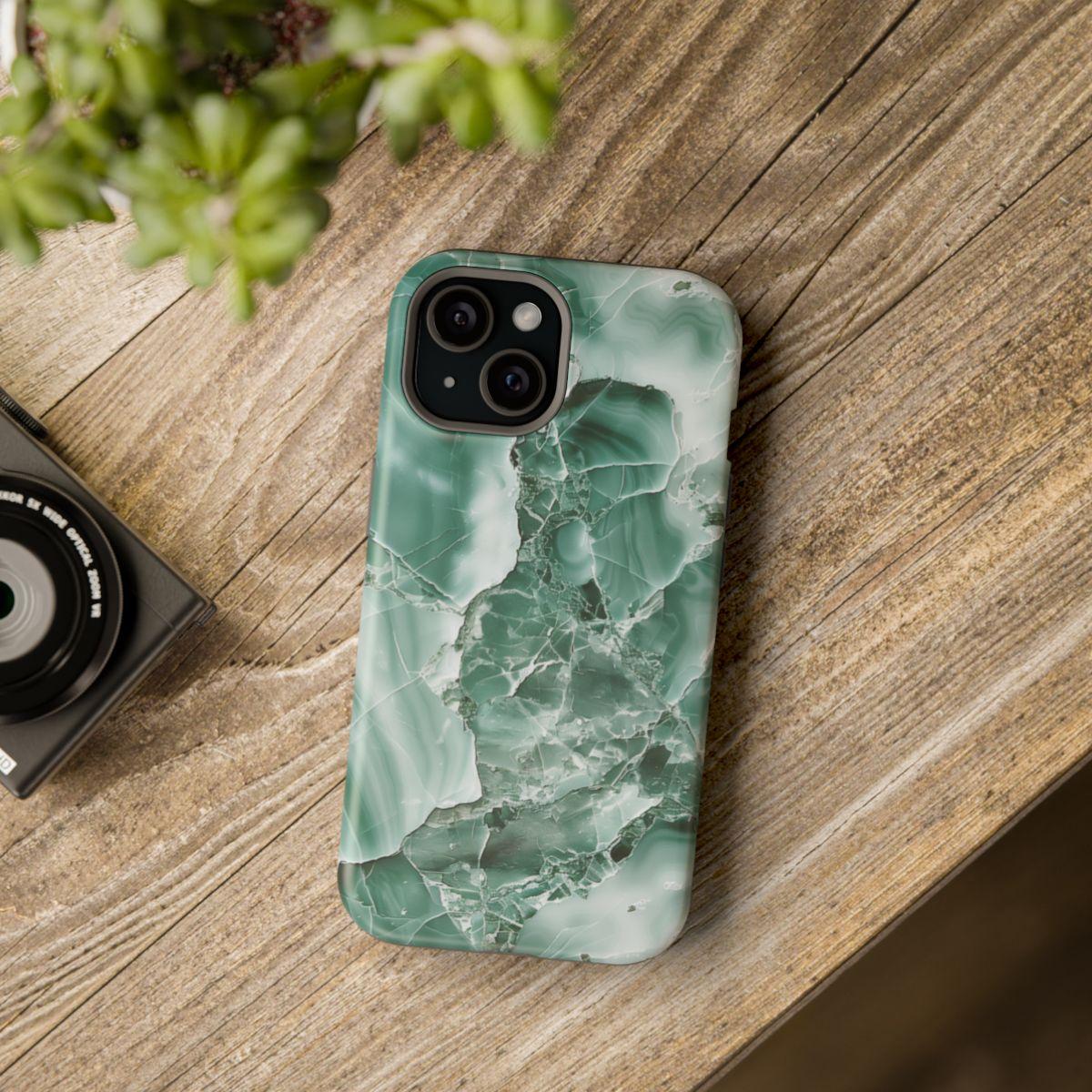 iPhone Case - Greenish Marble