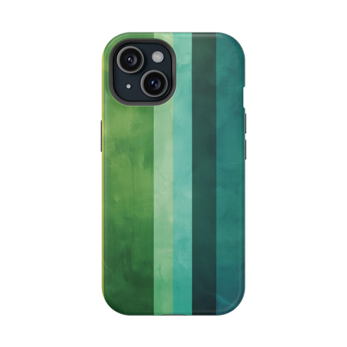 iPhone Case- Vibrant Green Stripes