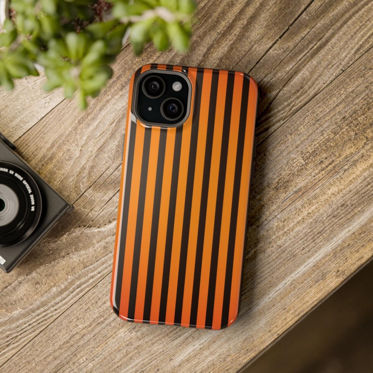 iPhone Case- Subtle Orange Stripes