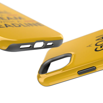 iPhone Case- Goals And Dreams Yellowish