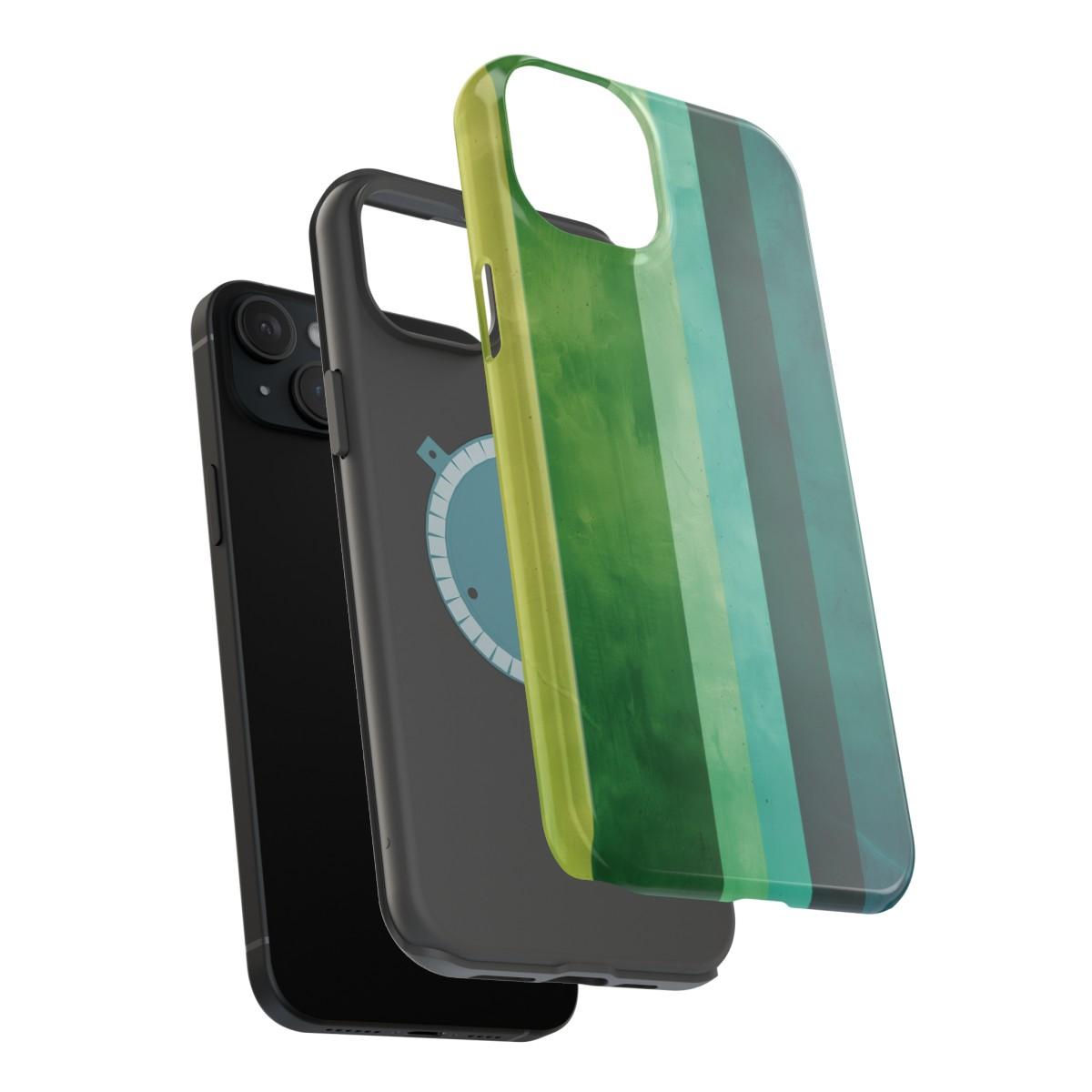 iPhone Case- Vibrant Green Stripes