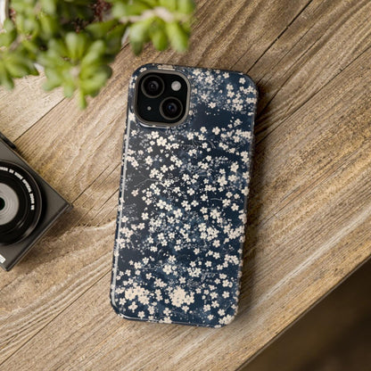 iPhone Case- Cherry Blossom Blue