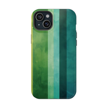 iPhone Case- Vibrant Green Stripes