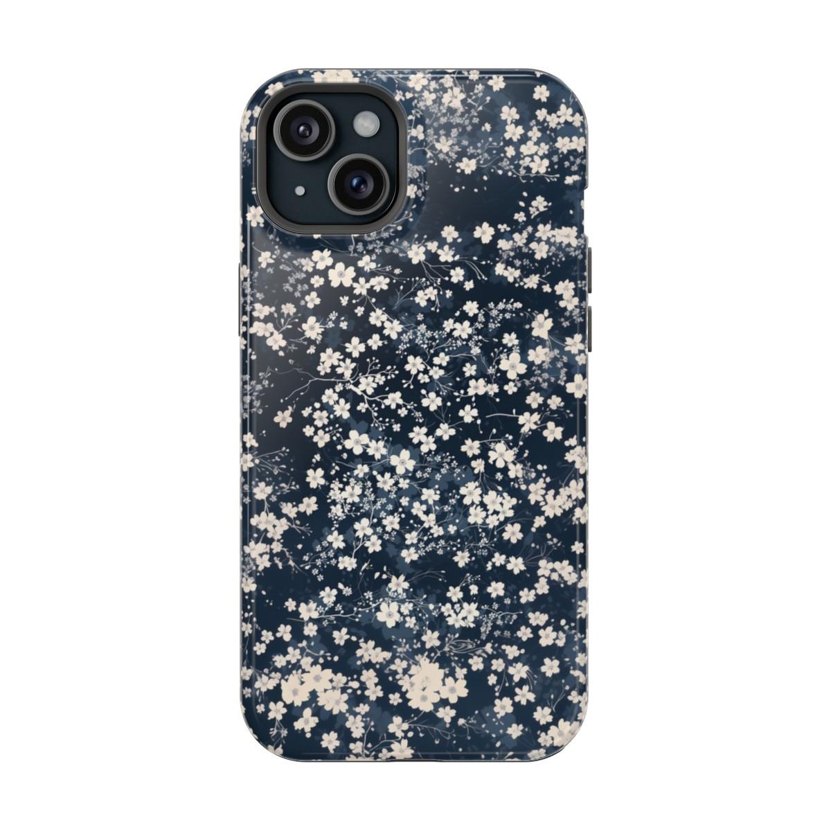 iPhone Case- Cherry Blossom Blue