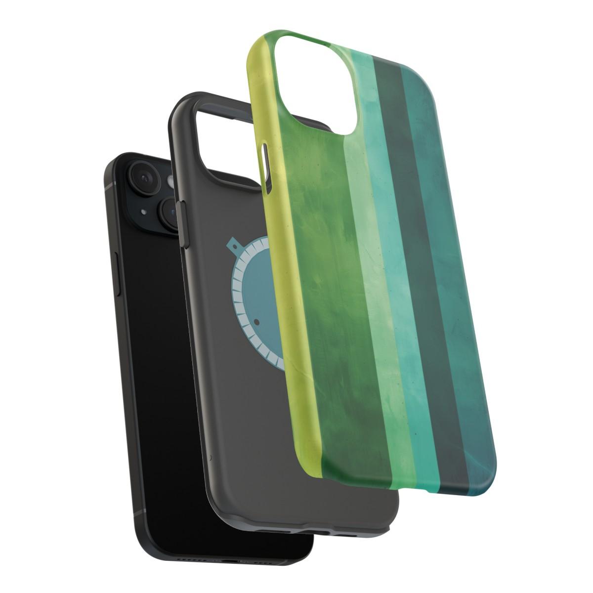 iPhone Case- Vibrant Green Stripes