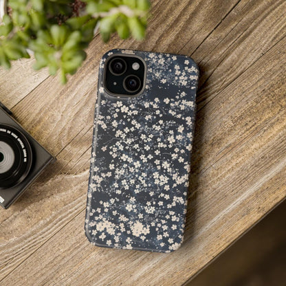 iPhone Case- Cherry Blossom Blue