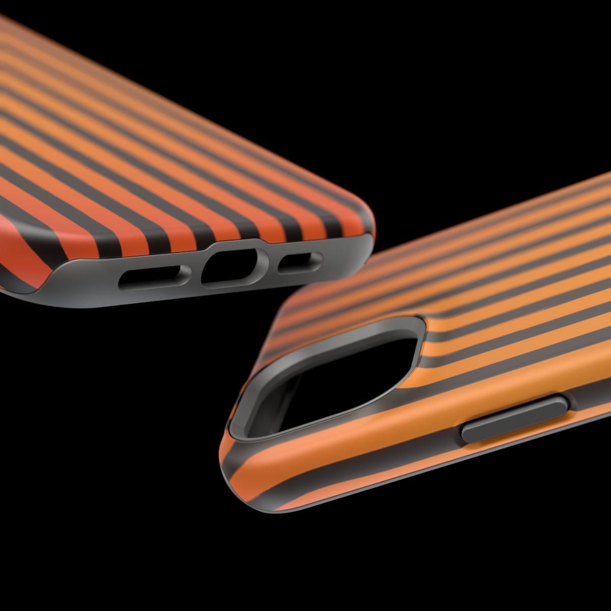 iPhone Case- Subtle Orange Stripes