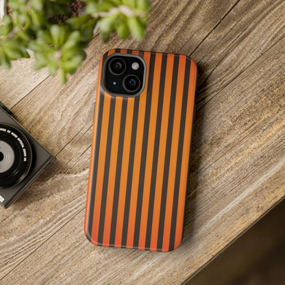 iPhone Case- Subtle Orange Stripes