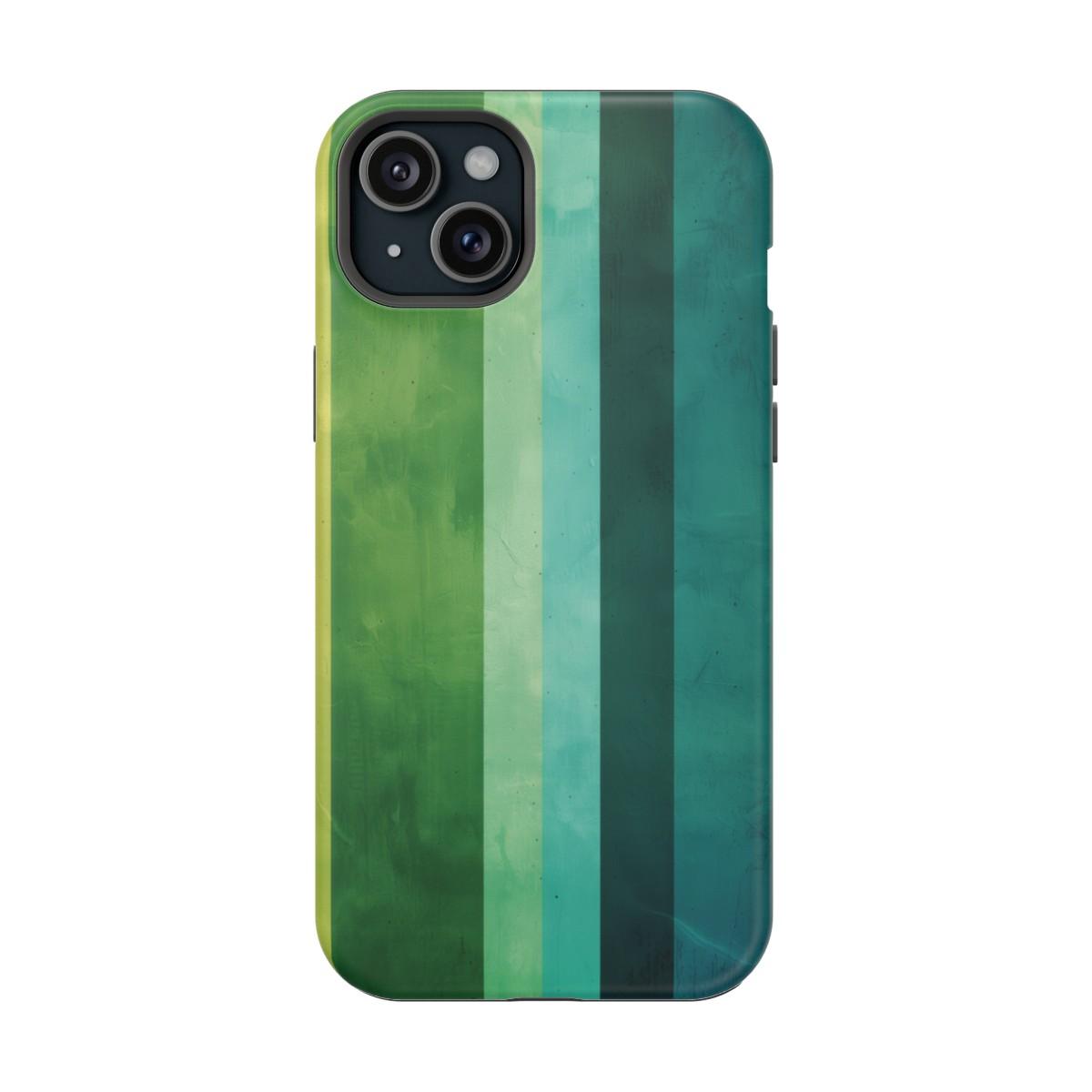 iPhone Case- Vibrant Green Stripes