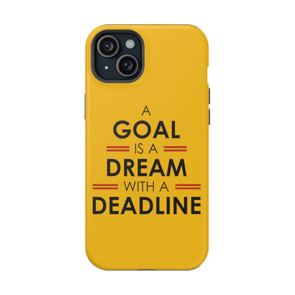 iPhone Case- Goals And Dreams Yellowish