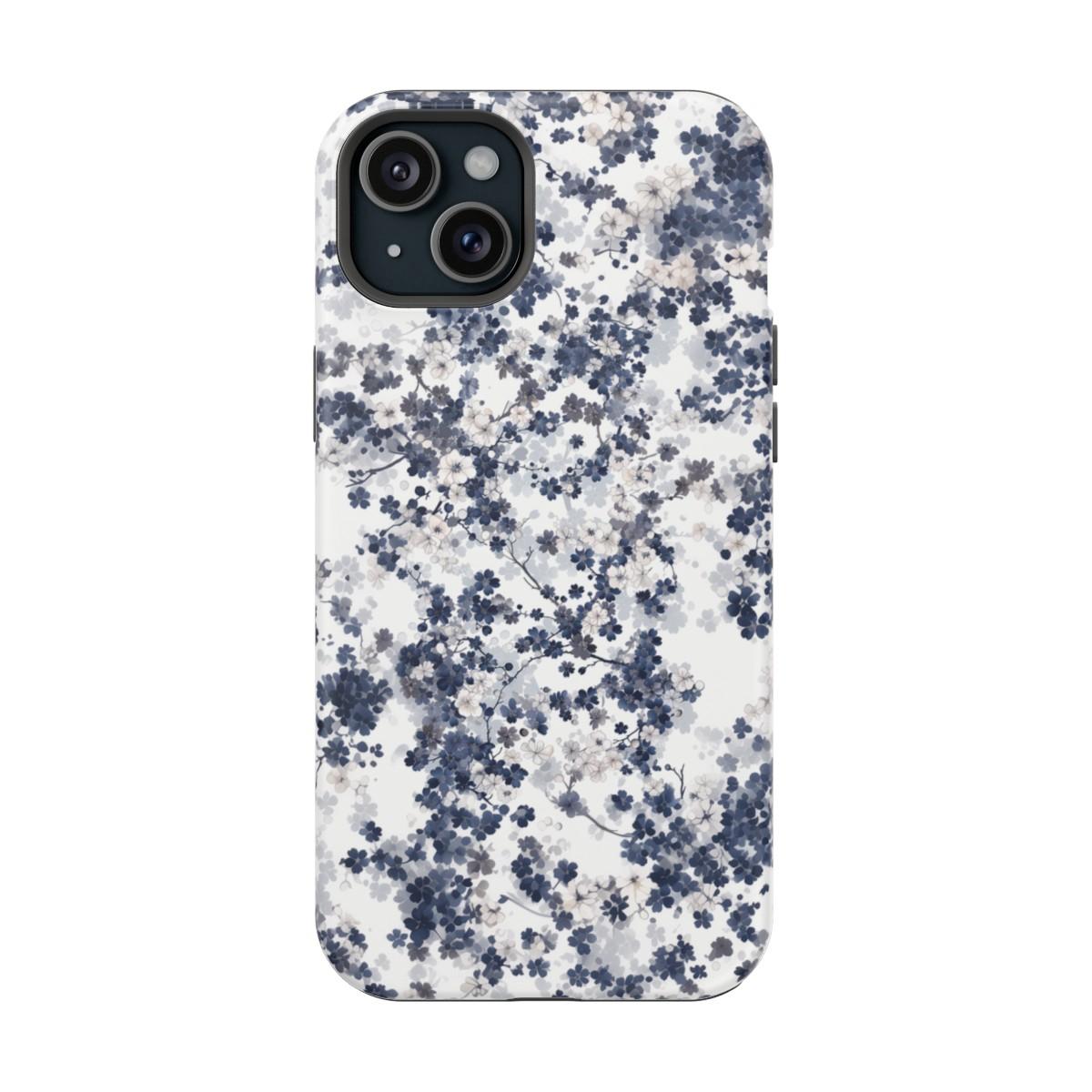 iPhone Case- White Blossom Pattern