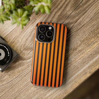 iPhone Case- Subtle Orange Stripes