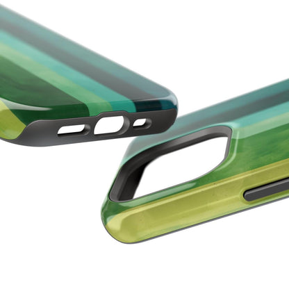 iPhone Case- Vibrant Green Stripes