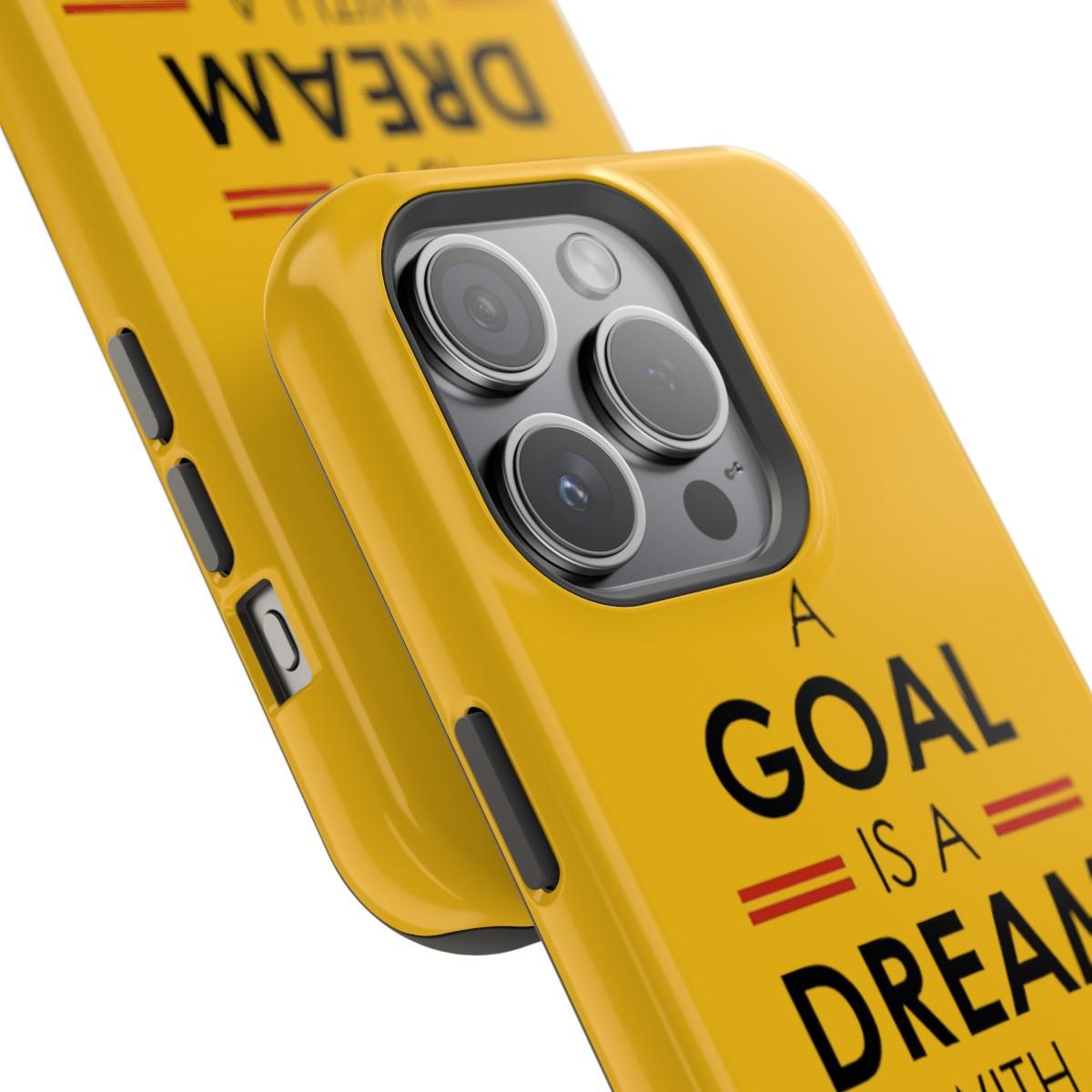 iPhone Case- Goals And Dreams Yellowish