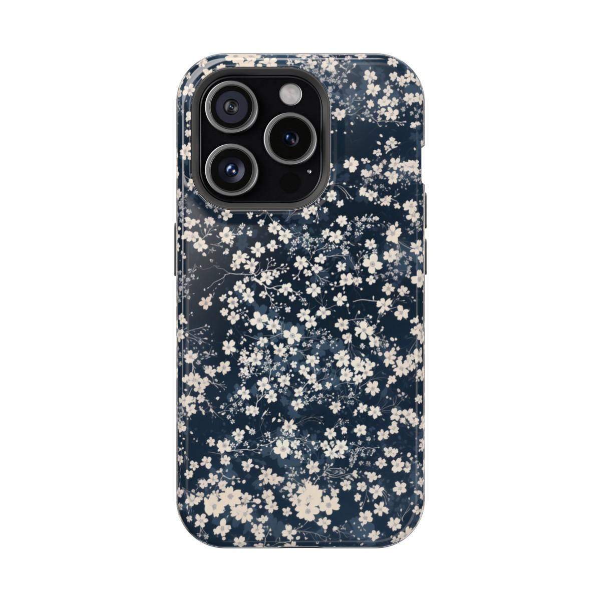 iPhone Case- Cherry Blossom Blue