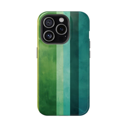 iPhone Case- Vibrant Green Stripes