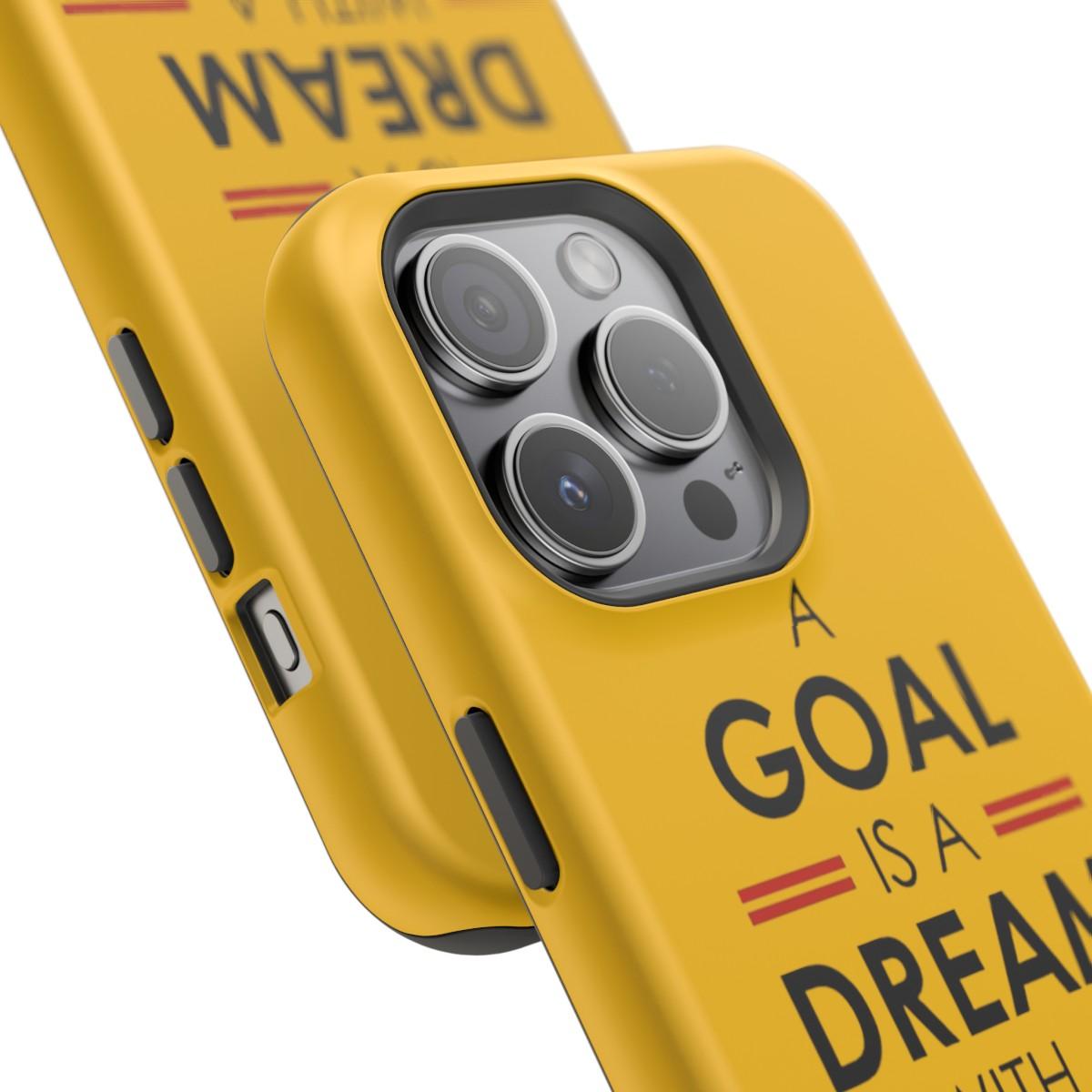 iPhone Case- Goals And Dreams Yellowish