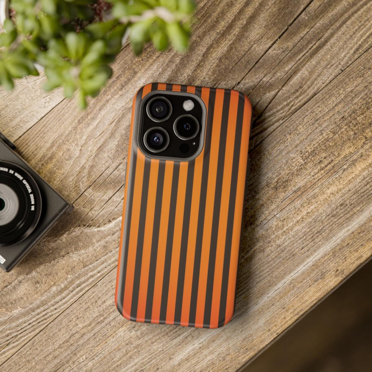 iPhone Case- Subtle Orange Stripes